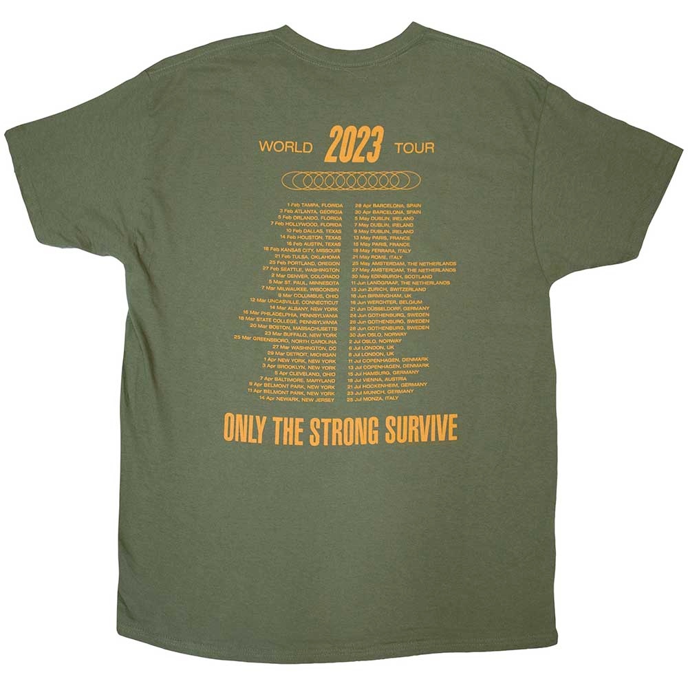Bruce Springsteen - Tour '23 Sepia Car Herren TShirt - Grün